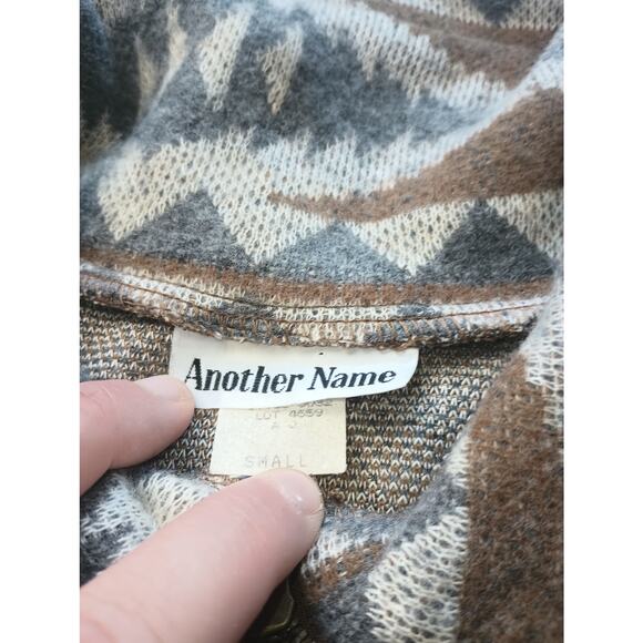 Another Name VTG Tribal Aztec Print Western Pullover Sweater Women Small - Picture 2 of 4